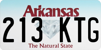 AR license plate 213KTG
