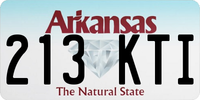 AR license plate 213KTI