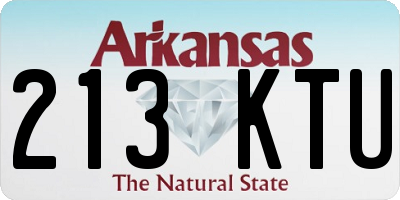AR license plate 213KTU