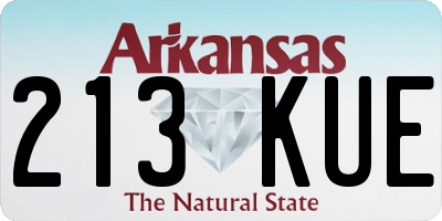 AR license plate 213KUE