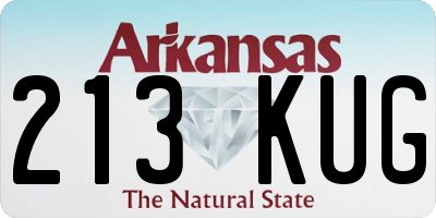 AR license plate 213KUG
