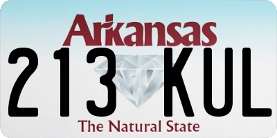 AR license plate 213KUL