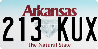 AR license plate 213KUX