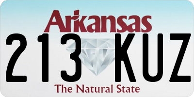 AR license plate 213KUZ