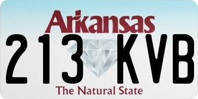 AR license plate 213KVB
