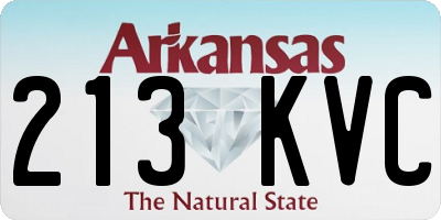 AR license plate 213KVC