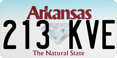 AR license plate 213KVE