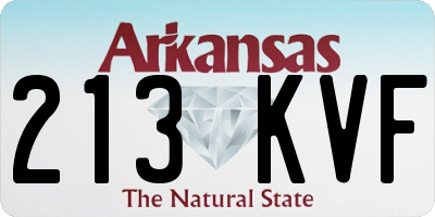 AR license plate 213KVF