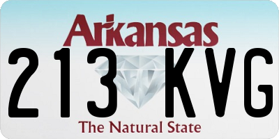 AR license plate 213KVG