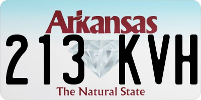 AR license plate 213KVH