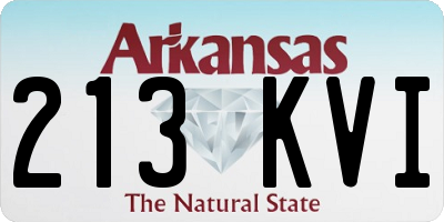 AR license plate 213KVI