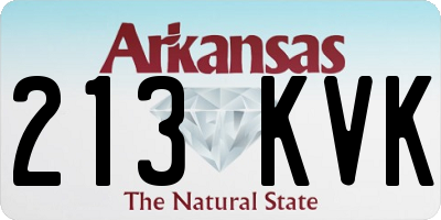 AR license plate 213KVK