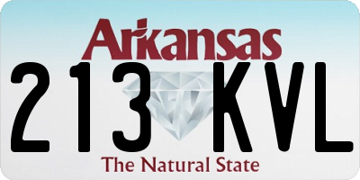 AR license plate 213KVL