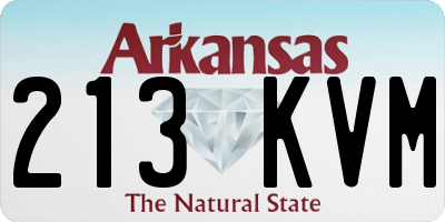 AR license plate 213KVM