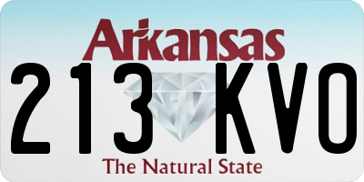 AR license plate 213KVO