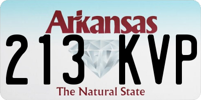 AR license plate 213KVP