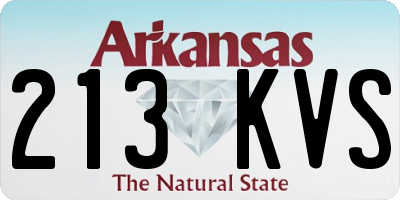 AR license plate 213KVS