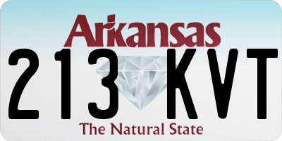 AR license plate 213KVT