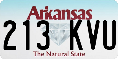 AR license plate 213KVU