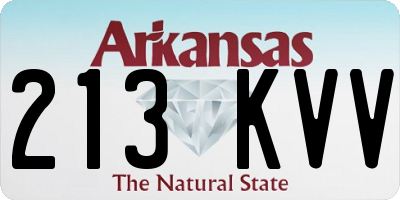 AR license plate 213KVV