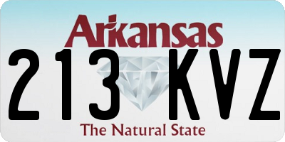AR license plate 213KVZ