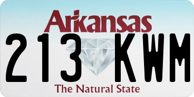 AR license plate 213KWM