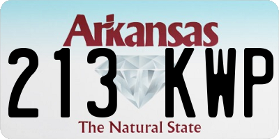 AR license plate 213KWP