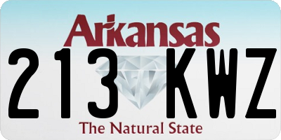 AR license plate 213KWZ