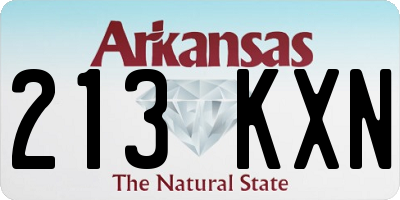 AR license plate 213KXN