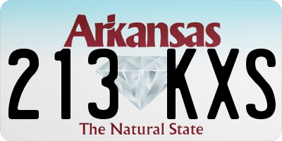 AR license plate 213KXS
