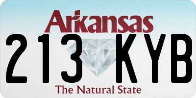 AR license plate 213KYB