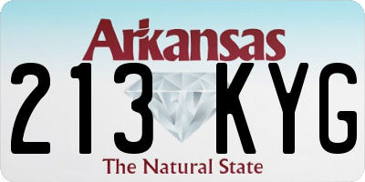 AR license plate 213KYG