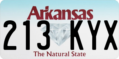 AR license plate 213KYX