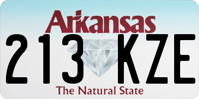 AR license plate 213KZE