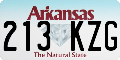 AR license plate 213KZG