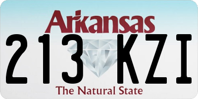 AR license plate 213KZI