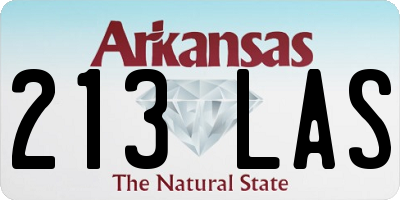 AR license plate 213LAS