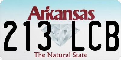 AR license plate 213LCB