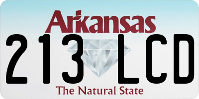 AR license plate 213LCD