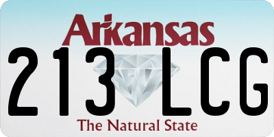 AR license plate 213LCG