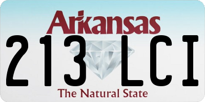 AR license plate 213LCI