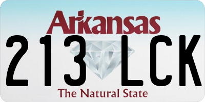 AR license plate 213LCK
