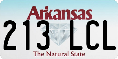 AR license plate 213LCL
