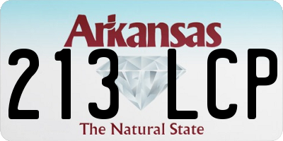 AR license plate 213LCP