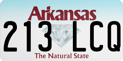 AR license plate 213LCQ