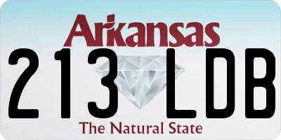 AR license plate 213LDB