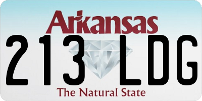 AR license plate 213LDG
