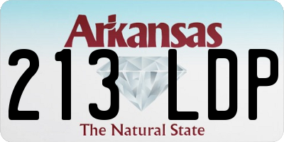 AR license plate 213LDP