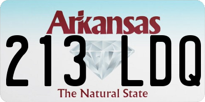 AR license plate 213LDQ