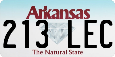 AR license plate 213LEC